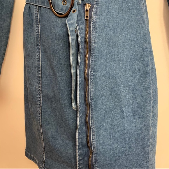 Fashion Nova Cash That Money Blazer Denim Dress - Picture 7 of 8